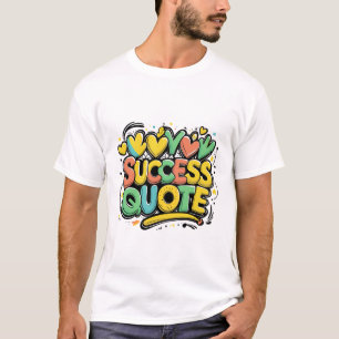 Camiseta Sucesso Brilhante - Poster de Tipografia Motivacio