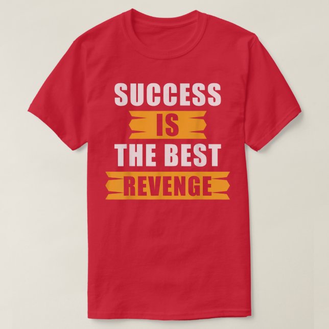 Camiseta Sucesso de citação de motivação é o melhor equilíb (Frente do Design)