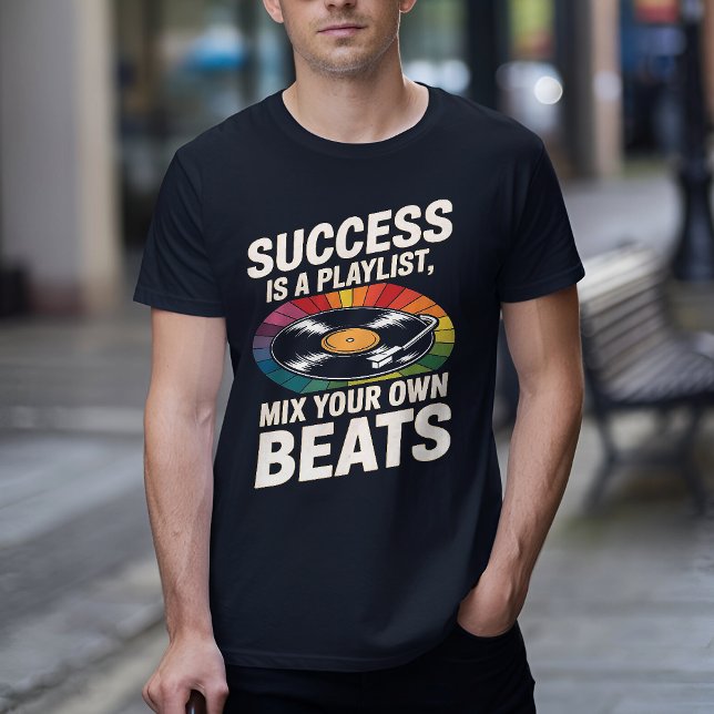 Camiseta Sucesso é um Inspirational Retro Vinyl (Criador carregado)
