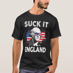 Camiseta Suck It England 4 De Julho George Washington 177