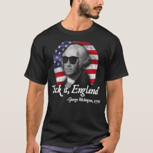 Camiseta Suck It England 4 De Julho George Washington 177