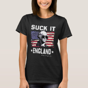Camiseta Suck It England 4 De Julho George Washington 177