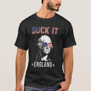 Camiseta Suck It England 4 de julho - George Washington 6