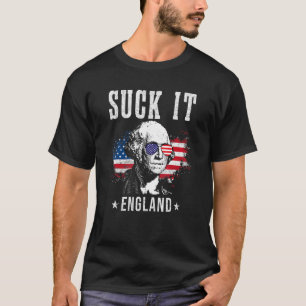 Camiseta Suck It England 4 de julho - George Washington 9