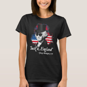 Camiseta Suck It England 4 de julho Patriótico America Inde