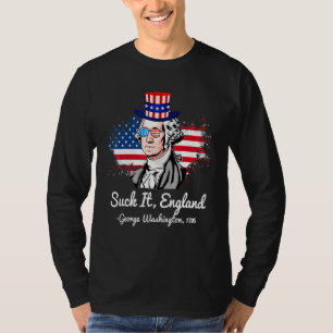 Camiseta Suck It England - George Washington 1776