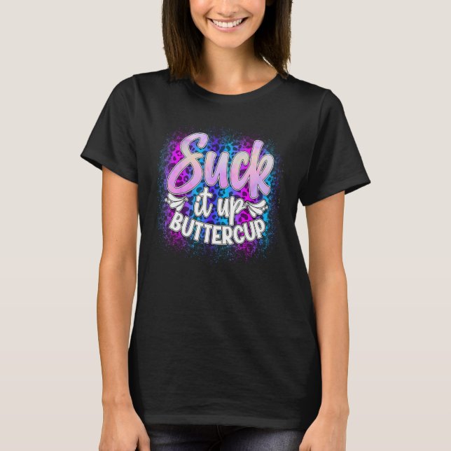 Camiseta Suck-It Usa ButterCup Engraçado Sarcástico (Frente)