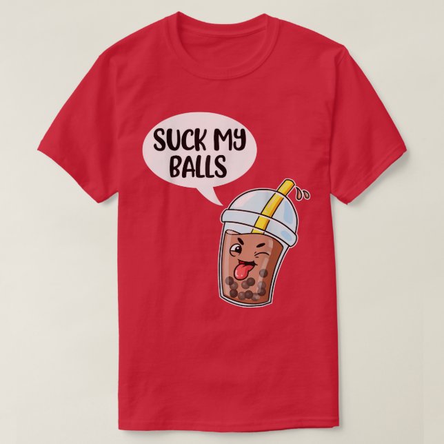 Camiseta Suck My Balls Boba  (Frente do Design)
