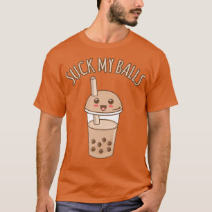 Camiseta Suck My Balls Boba Tea Bubble Kawaii Tea Ramen Gra