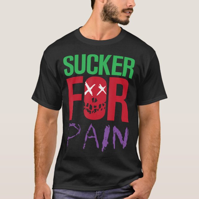 Camiseta Sucker Para A Formação De Malhações De Dor De Elev (Frente)