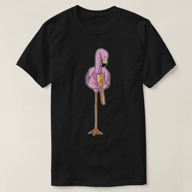 Camiseta Suco de laranja Flamingo (Frente do Design)
