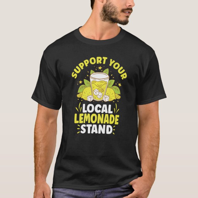 Camiseta Suco de limão da barraca de limonada Limonada case (Frente)