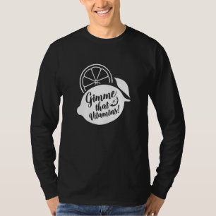 Camiseta Suco de Limonada de Verão Irônico Vitaminas