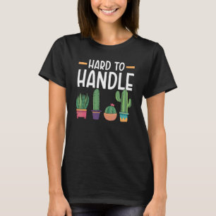 Camiseta Suculenta Cáctus Difícil de Manipular Planta Dama