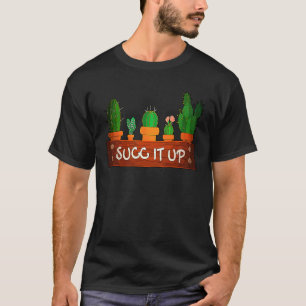 Camiseta Suculenta Ventoinha Chupa Tudo Planta de Jardinage