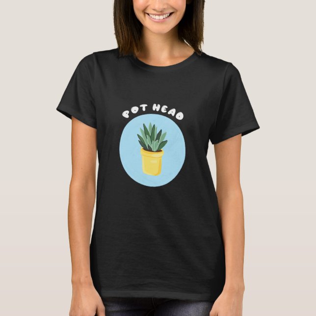 Camiseta Suculente de Jardins Legal de Plantas com Cabeça d (Frente)