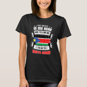 Camiseta Sudão do Sul Na Minha Cabeça