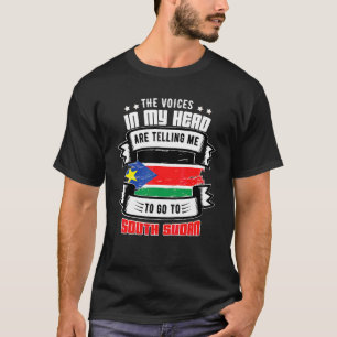 Camiseta Sudão do Sul Na Minha Cabeça