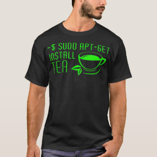 Camiseta Sudo AptGet Instalação do Tea Linux