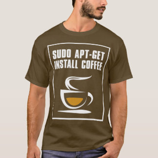 Camiseta Sudo aptget instalar café
