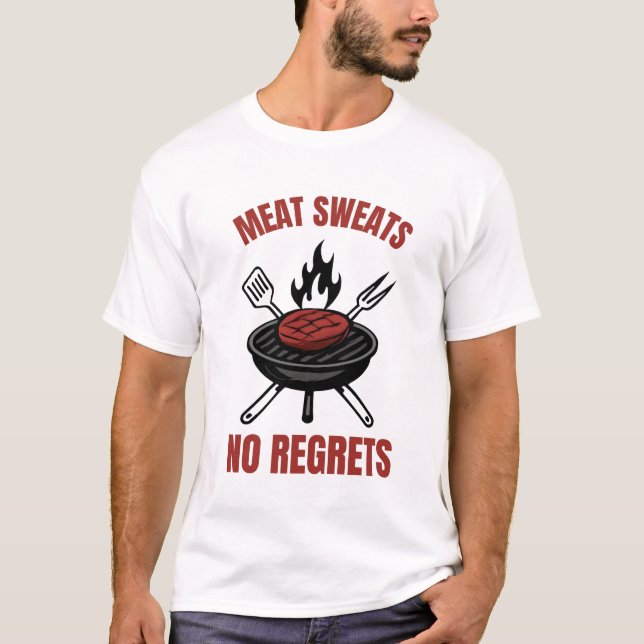Camiseta Sudoeste de Carne Sem Arrependimentos Presente Div (Frente)