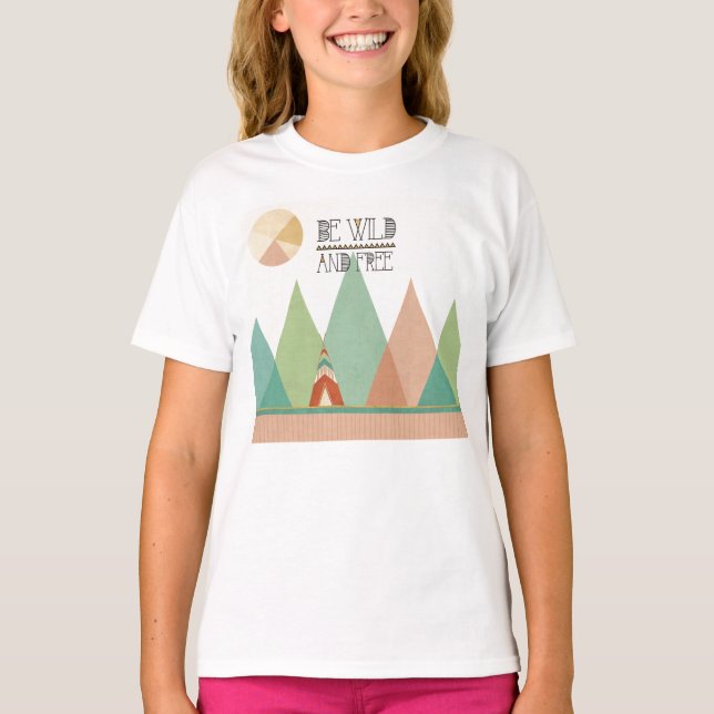 Camiseta Sudoeste Geo II| Seja selvagem e livre (Frente)