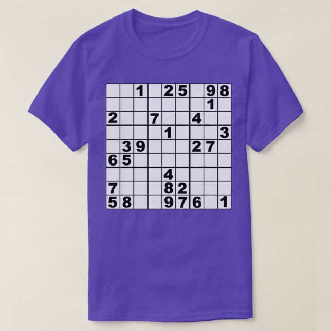 Camiseta Sudoku (Frente do Design)