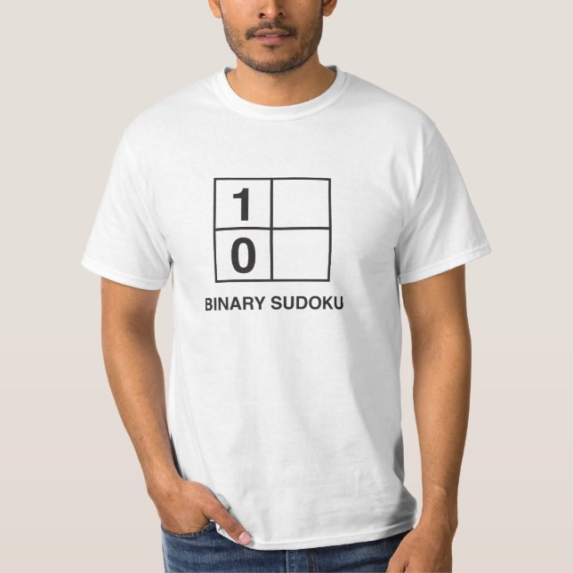 Camiseta Sudoku binário (Frente)