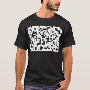 Camiseta sudoku branco preto