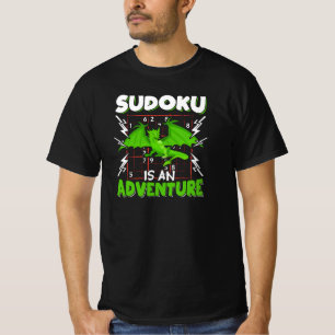Camiseta Sudoku é um lover Quebra-cabeça de aventura