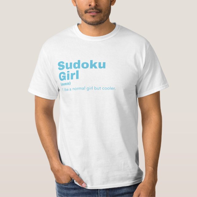 Camiseta Sudoku Girl - Sudoku (Frente)