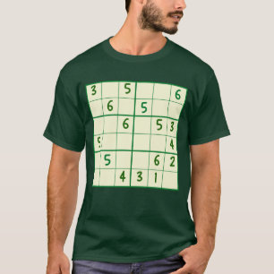 Camiseta Sudoku Quebra-cabeça 6x6 T-Shirt
