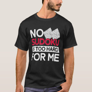 Camiseta Sudoku Quebra-cabeça Sudoku Sudoku Sudoku solucion