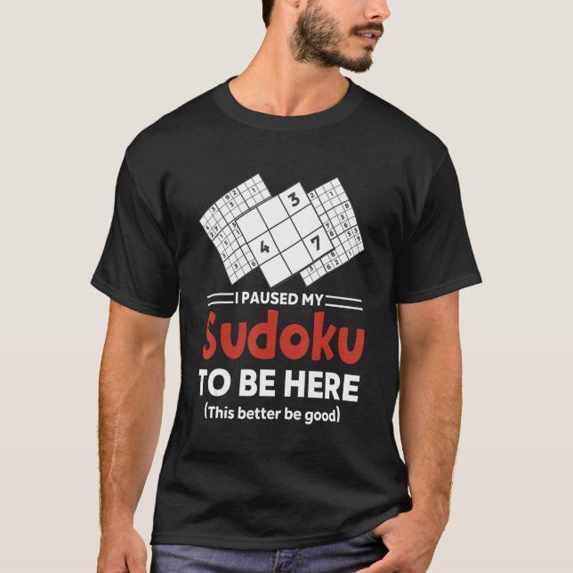 Camiseta Sudoku Quebra-cabeça Sudoku Sudoku Sudoku solucion (Frente)