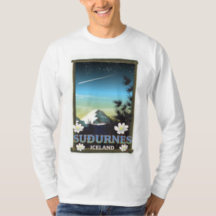 Camiseta Suðurnes iceland poster de viagens