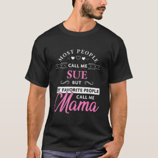Camiseta Sue Name Mama Shirt Personalised Dia de as mães Gi