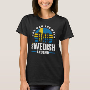 Camiseta Suecia da bandeira Suecia sueca Padre