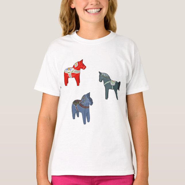 Camiseta Suecia Dala Horse Dalecarlian Sueco (Frente)