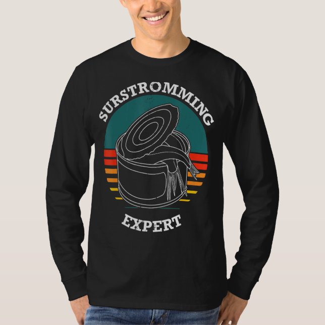 Camiseta Suecia de Peixes Suecos - Puke Fi Surstromming (Frente)