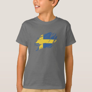 Camiseta Suecia de Sinalizador de Dentro Me,Sverige dentro