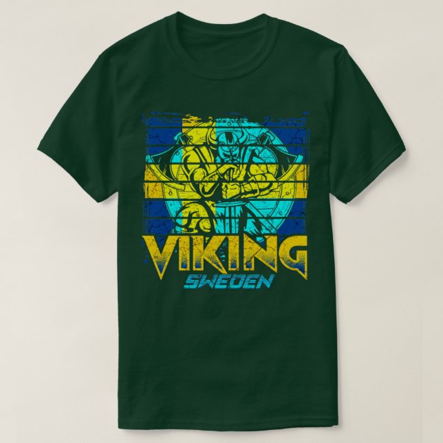 Camiseta Suecia de Viking1 (Frente do Design)