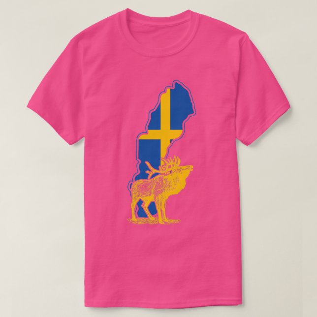 Camiseta Suecia dot Estocolmo Malmo Fika 7 sueco (Frente do Design)
