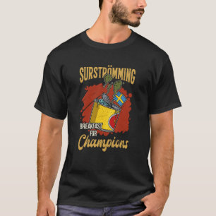 Camiseta Suécia especialidade de peixe sueco Surstromming p