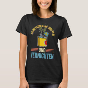 Camiseta Suécia especialidade de peixe sueco Surstromming p