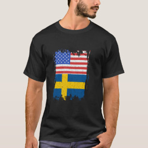 Camiseta Suécia EUA América Sverige Bandeira Sueca Orgulho