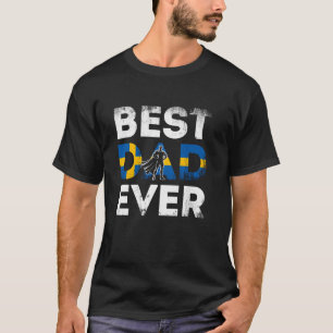 Camiseta Suecia Pai sueca Padre Super Herói Herói