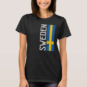 Camiseta Suecia Patrimônio do Orgulho País Apoio à Bandeira