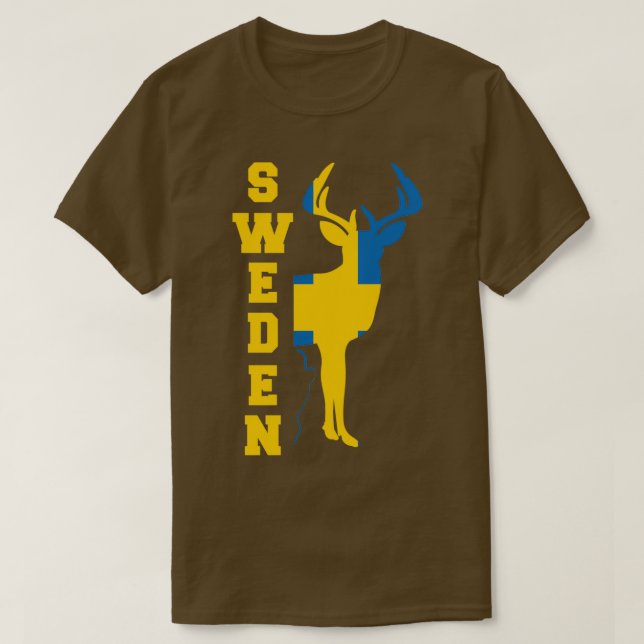 Camiseta Suecia Presente em Estocolmo Malmo Fika 8 Sueco (Frente do Design)
