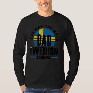 Camiseta Suécia Sueco Bandeira da Suécia Pai