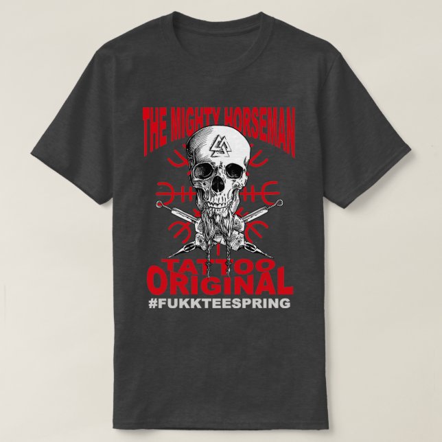 Camiseta Sueco e Crossbones ORIGINAIS (Frente do Design)